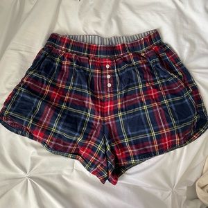 aerie pajama shorts/ boxer for women with buttons and pockets